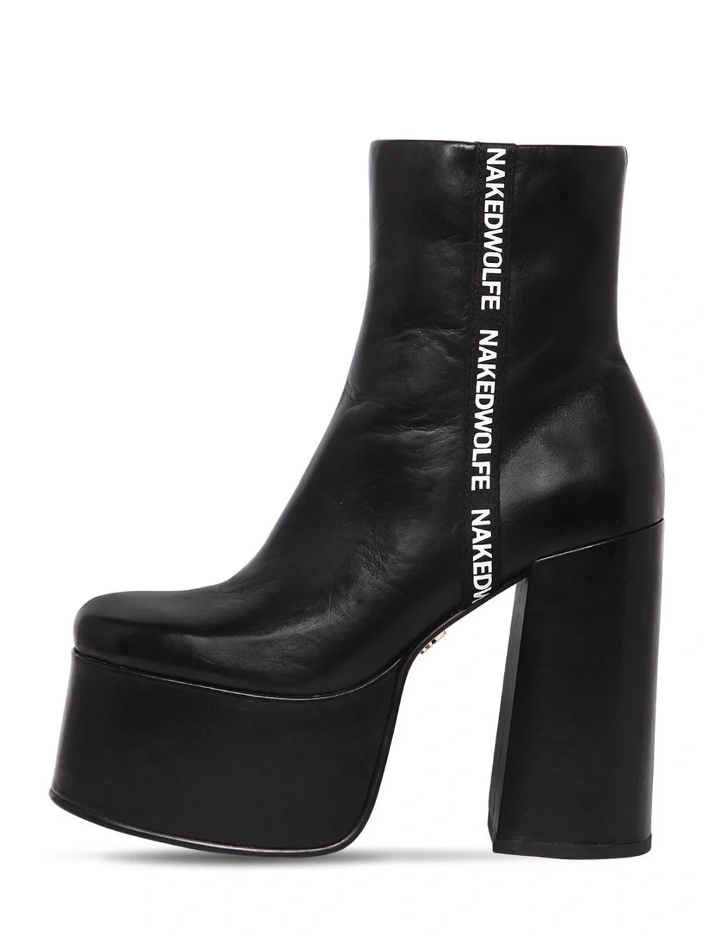 Naked Wolfe Black 130mm Posh Boots Middle Ground - Size US 5
